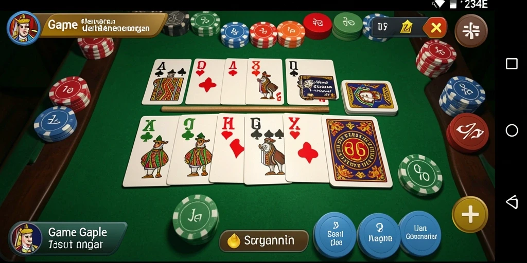 Tampilan gameplay seru dari game Gaple 234E.