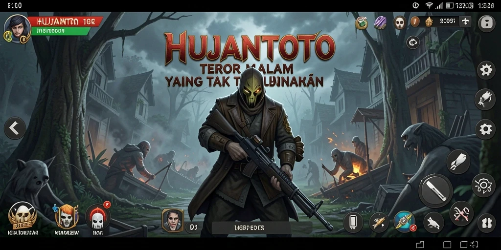 Screenshot menampilkan momen thrilling dalam HUJANTOTO.