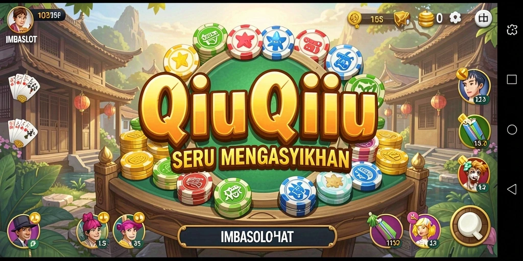 Screenshot gameplay IMBASLOT menampilkan keseruan bermain QiuQiu.