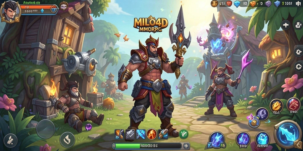 Tangkapan layar utama MILO4D menampilkan gameplay seru dan interaksi pemain.