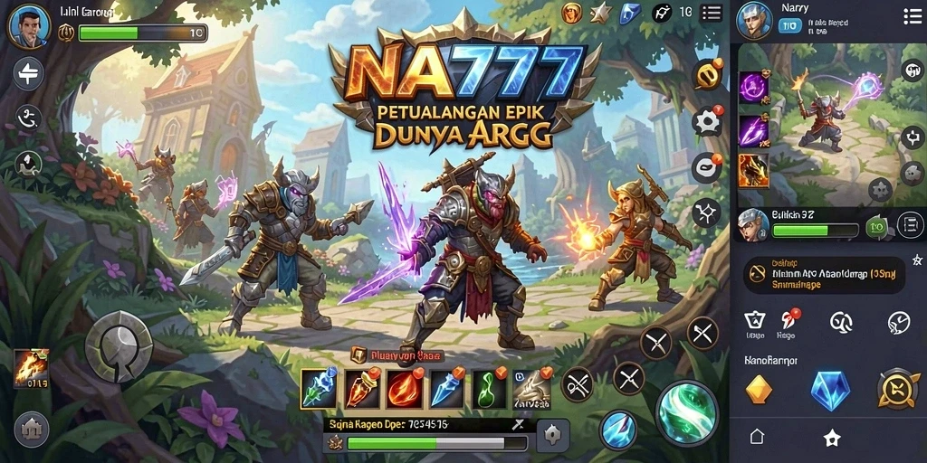 Tangkapan layar gameplay ARPG yang menarik di NA777.