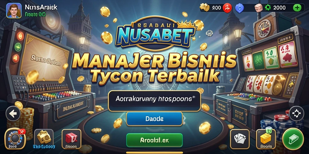 Tangkapan layar dari gameplay NUSABET menampilkan pengalaman Tycoon yang menarik.