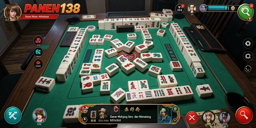 Tampilan gameplay PANEN138 yang seru dan menantang dalam permainan Mahjong.