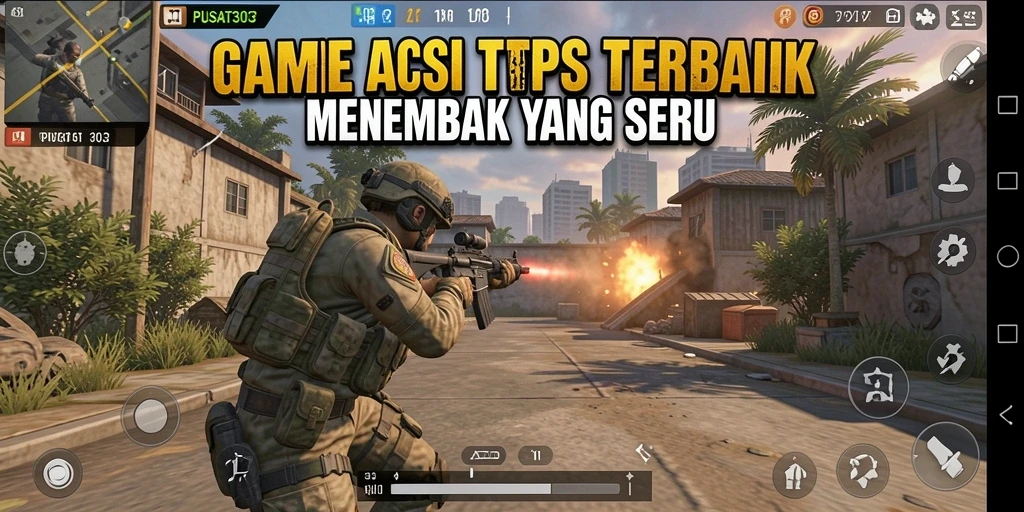 Gameplay seru dari PUSAT303 yang menampilkan aksi menembak intens.