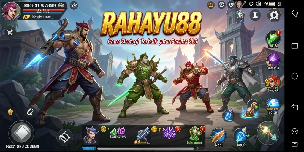 Tampilan gameplay RAHAYU88 menampilkan strategi pertempuran yang mendebarkan.