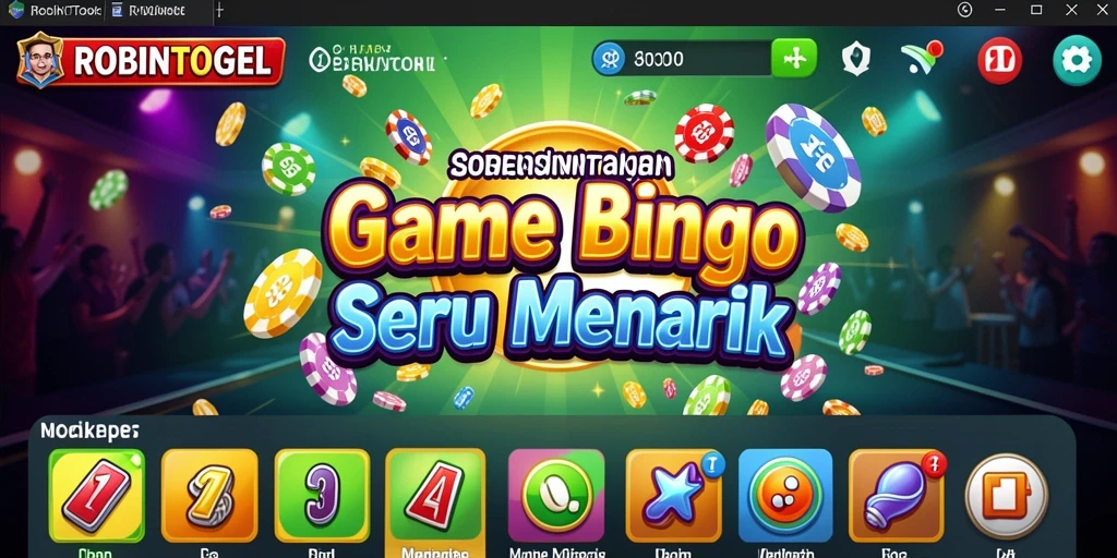 Screenshot gameplay seru Bingo di ROBINTOGEL