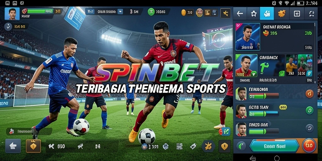 Screenshot utama SPINBET menampilkan gameplay yang mendebarkan dalam permainan olahraga.