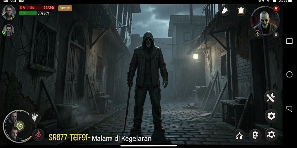 Gameplay menegangkan SR877 di tengah kegelapan.