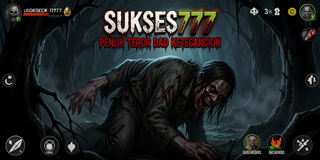 Screenshot gameplay SUKSES777 menampilkan suasana menegangkan dan misterius.