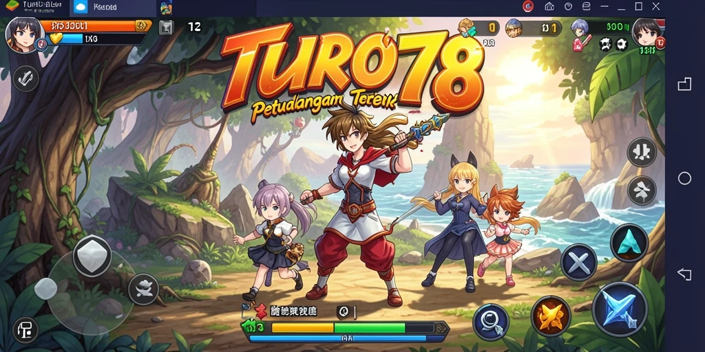 Screenshot menunjukkan pertempuran epik dengan karakter anime yang dinamis.