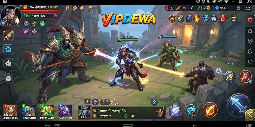 Tampilan gameplay VIPDEWA yang seru dan mendebarkan dalam mode SLG.